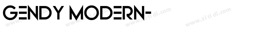 Gendy Modern字体转换